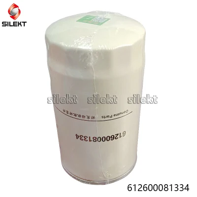 Oil Filter 612600081334 Element Weichai Euro III Fuel Filter Element Diesel Hydraulic Filter Wd615 Wp10 Wp12 Truck Engine Parts